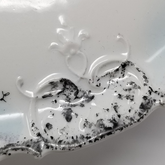 Porcelain? 8Inch Plate Signed Dog Sketch Portrait - Picture 9 of 16